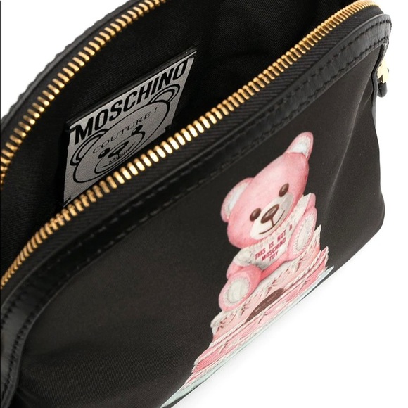 Authentic MOSCHINO leather/texture Teddy Cake zip Crosby - Picture 13 of 16